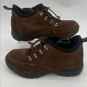 Lands End Brown Suede Hiking Shoe Boot Women's Size 8.5B